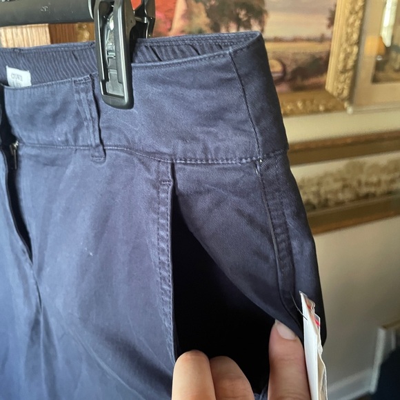 NWT Crown & Ivy Essential Signature chino ankle pants stretch pockets 10 blue - Picture 6 of 10